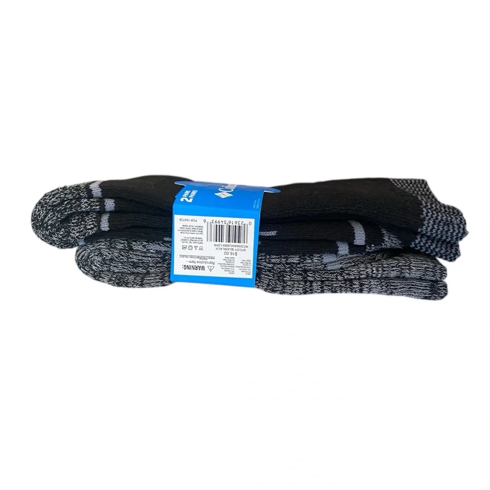 Columbia 2 Pair Moisture Control Crew Socks
